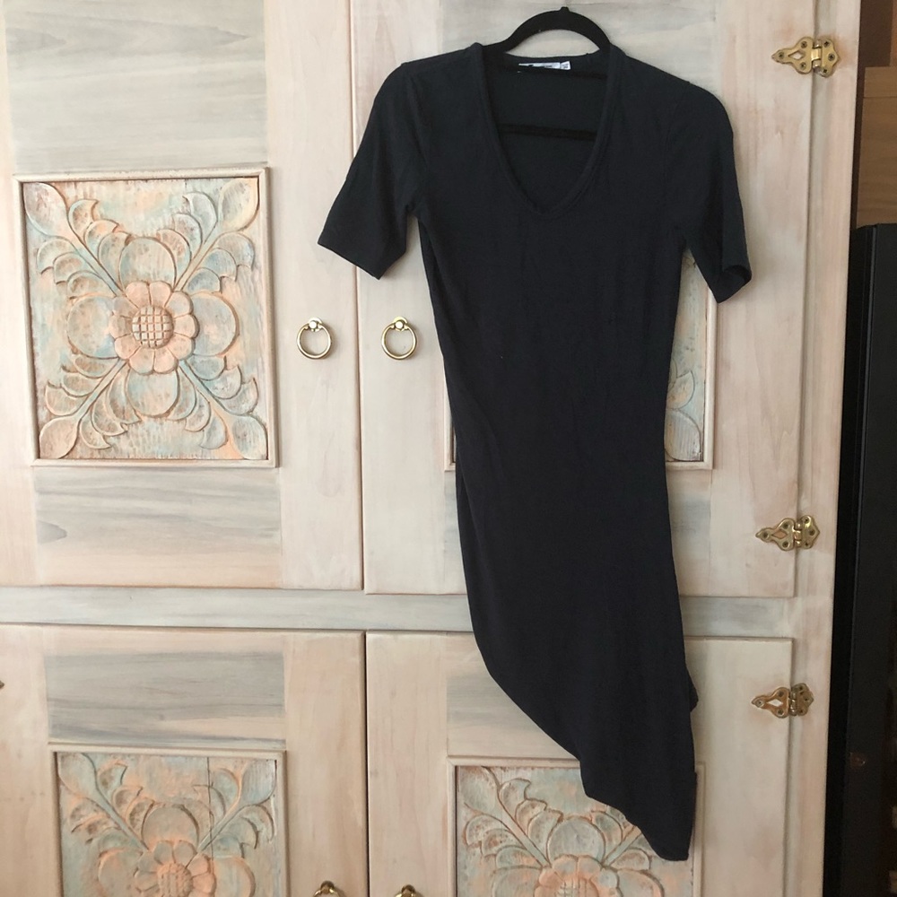 T Alexander Wang Grey Asymmetrical Dress Sz S